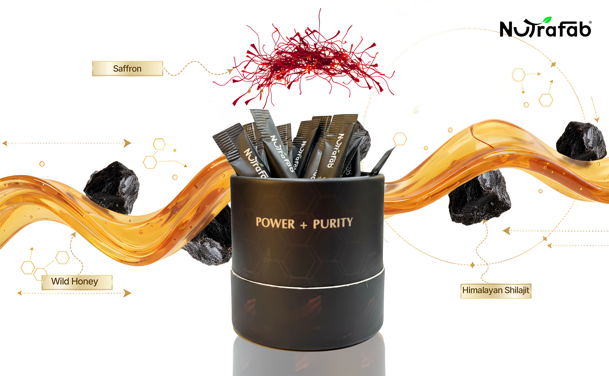 Pure Himalayan Shilajit Honey Sticks