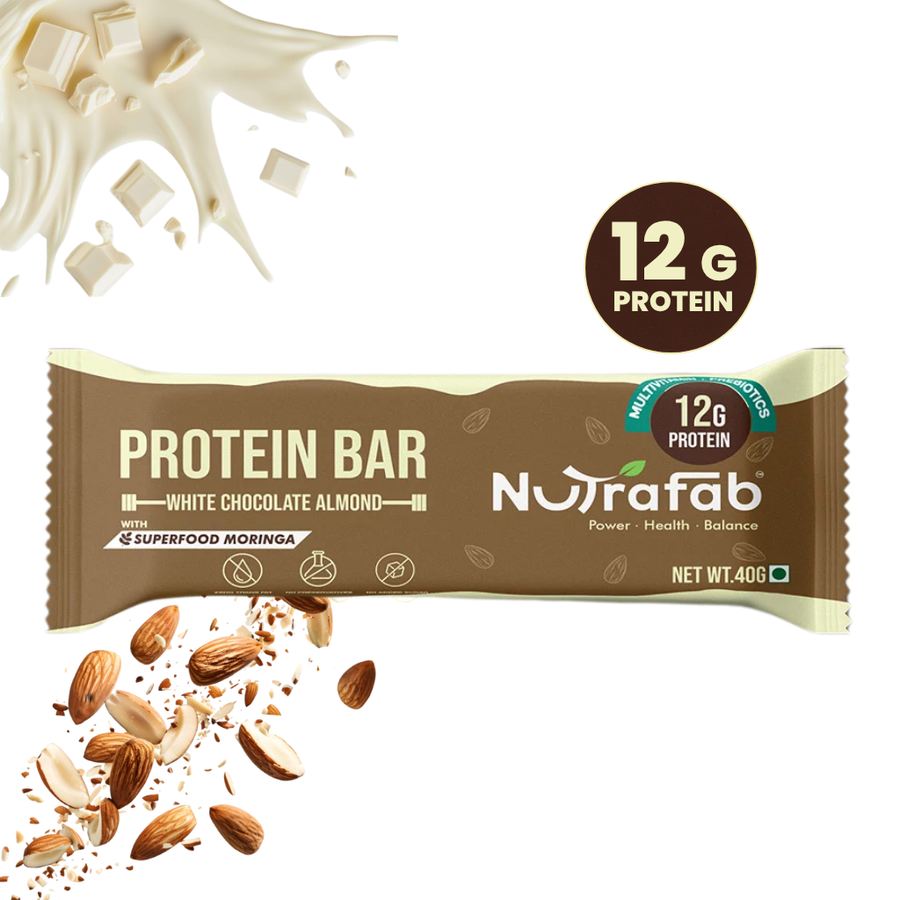 Protein Bar – White Chocolate Almond | 12g Protein | 6 x 40g Bars (Steal the deal)