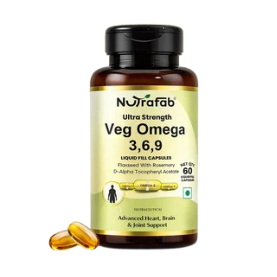 Veg Omega 3 6 9 Flaxseed Oil Capsules (Steal the deal)