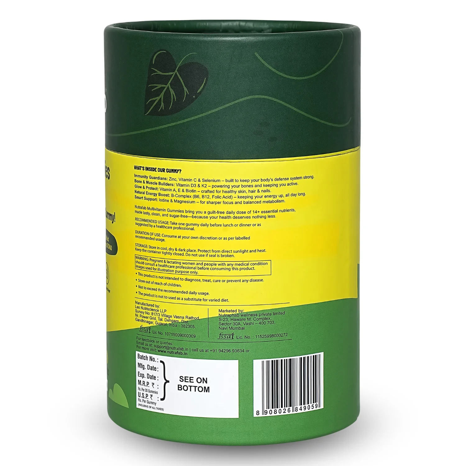 Nutrafab Multivitamin Health Gummies for Adults – Daily Nutrition Made Delicious