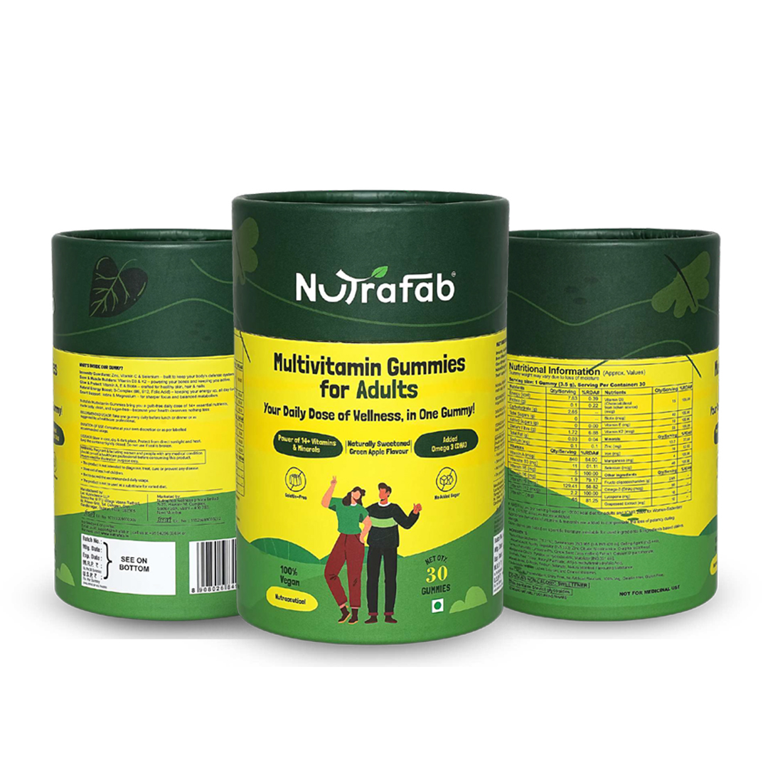 Nutrafab Multivitamin Health Gummies for Adults – Daily Nutrition Made Delicious