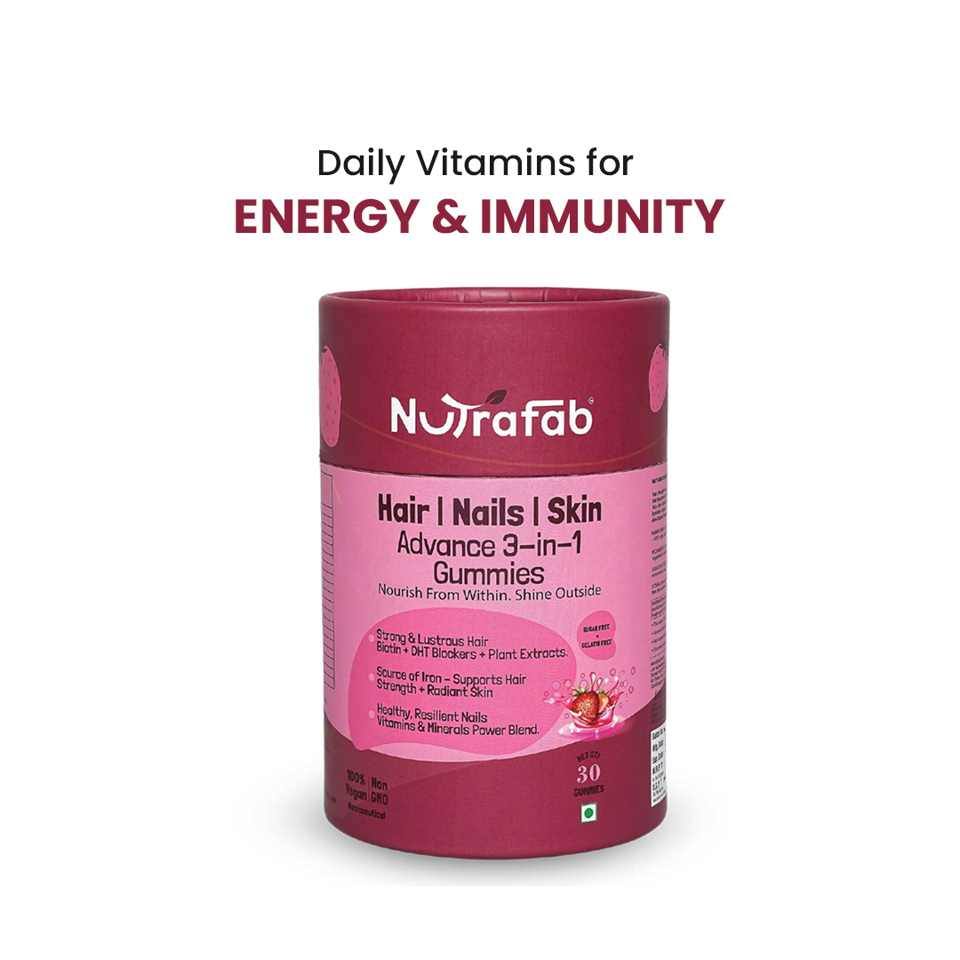 Nutrafab Hair | Nails | Skin Advance 3-in-1 Gummies – Beauty Nutrition Made Easy