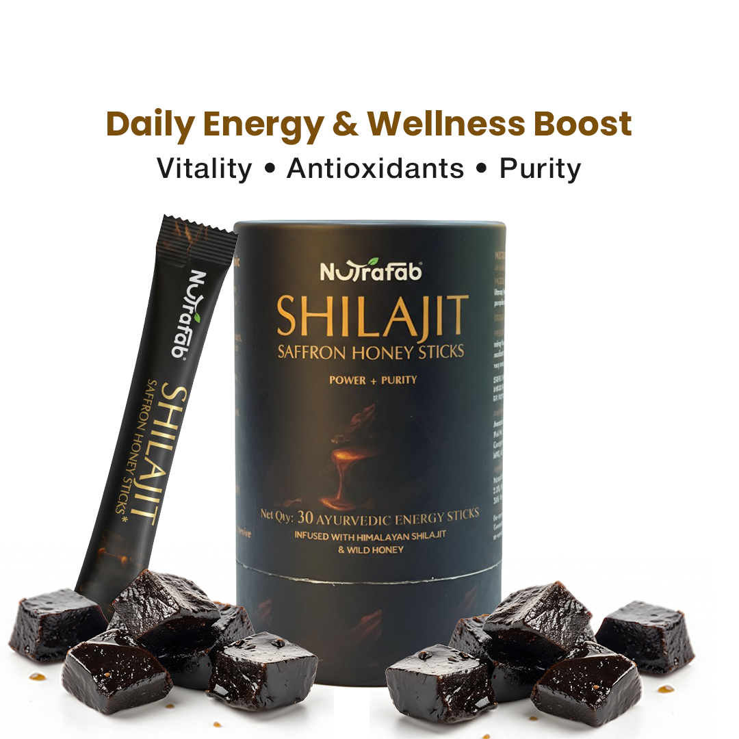 NutraFab Shilajit Saffron Honey Sticks