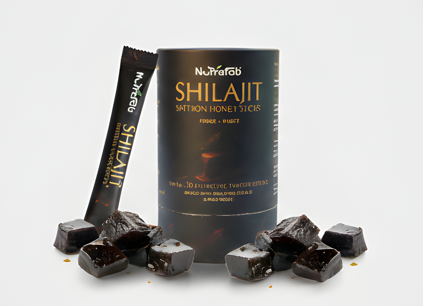NutraFab Shilajit Saffron Honey Sticks