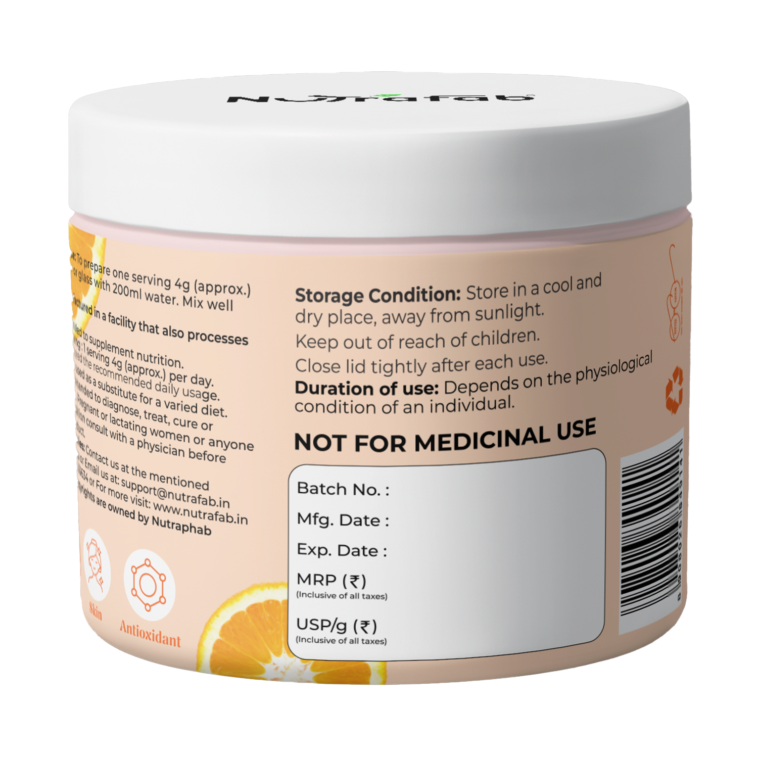 NutraFab Glutathione – For Skin Glow, Brightening & Antioxidant Support (Alternate)