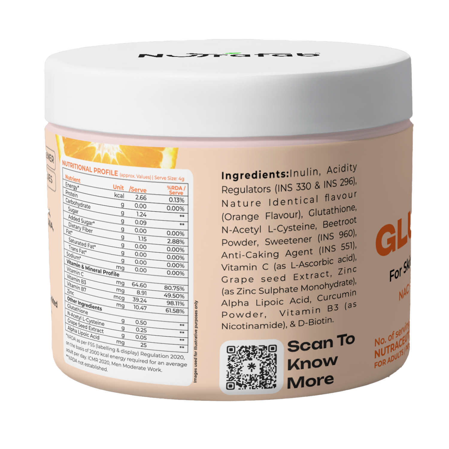 NutraFab Glutathione – For Skin Glow, Brightening & Antioxidant Support
