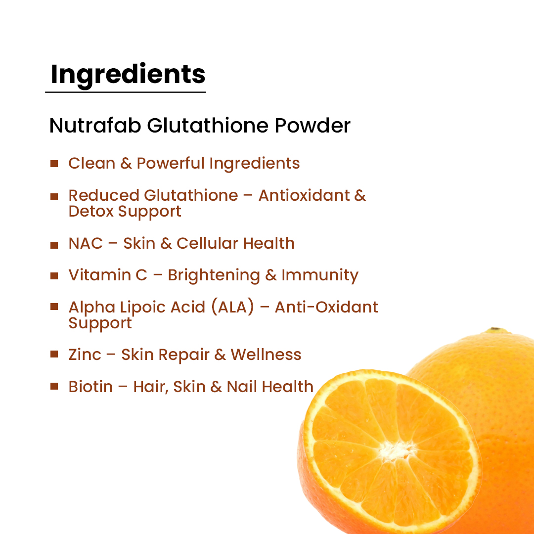 NutraFab Glutathione – For Skin Glow, Brightening & Antioxidant Support