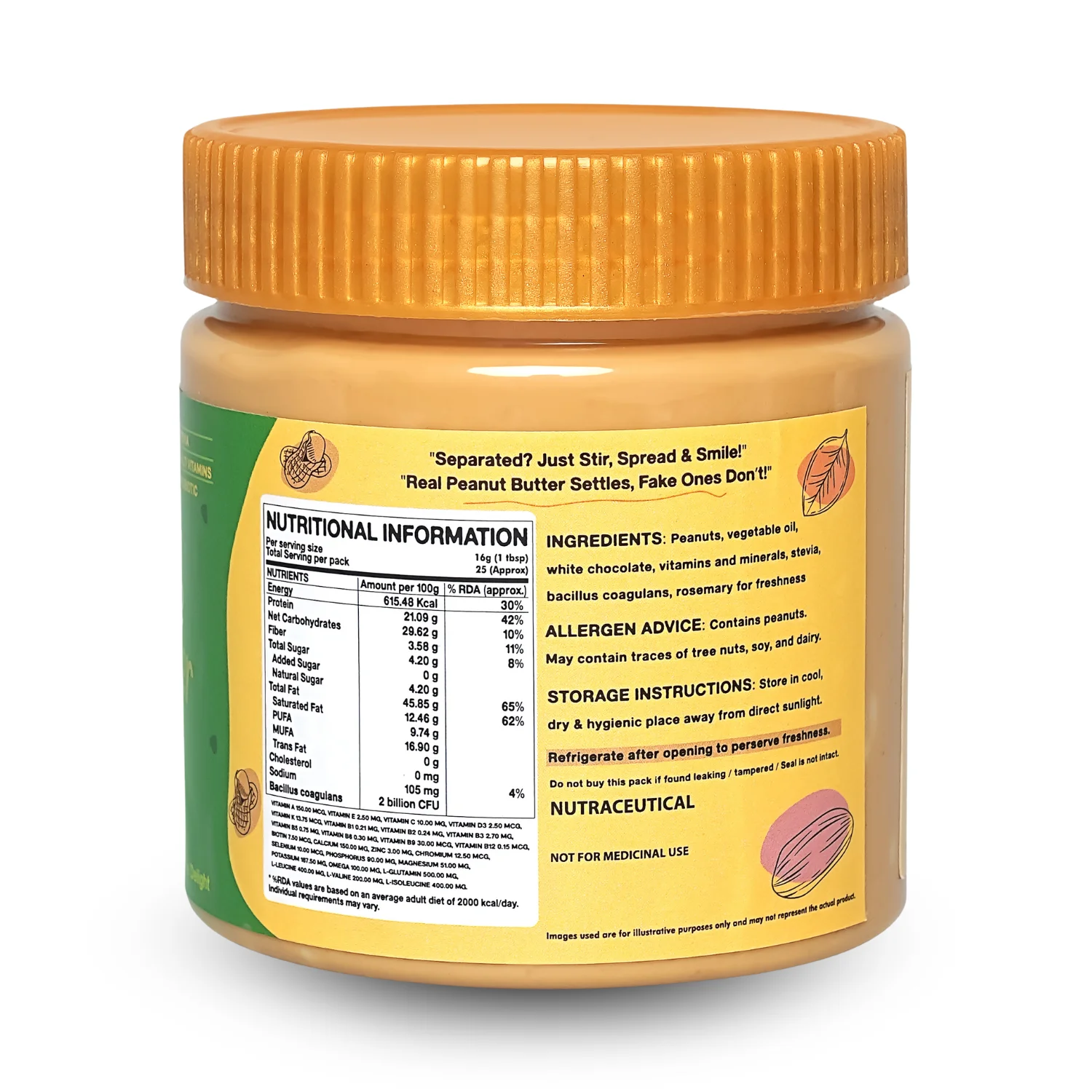 White chocolate Peanut Butter – Crunchy (Alternate)