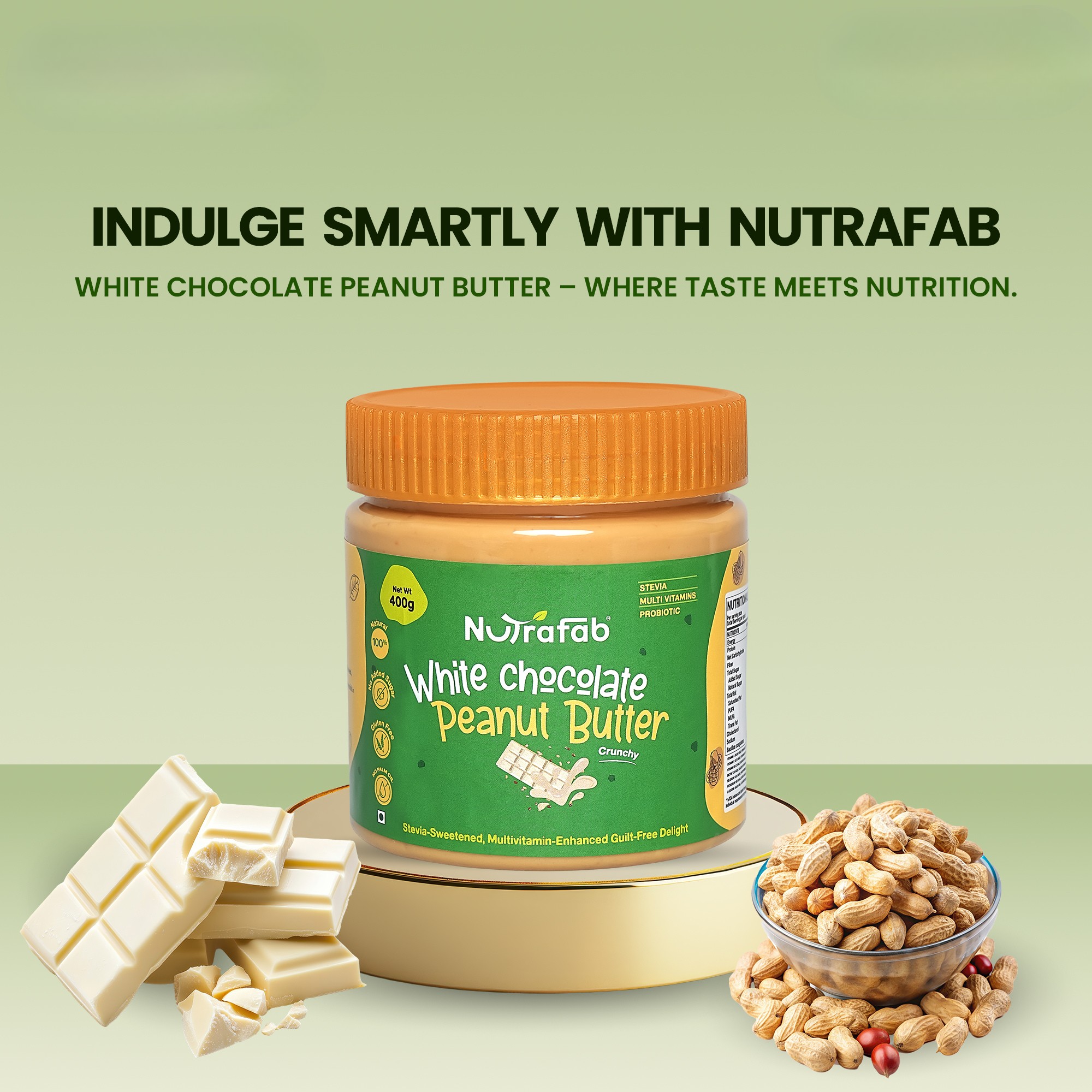 White chocolate Peanut Butter – Crunchy