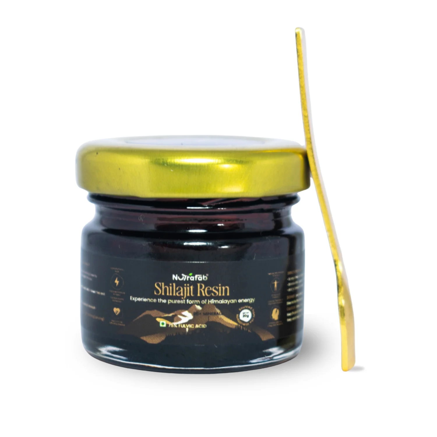 Nutrafab Pure Himalayan Shilajit – Power, Performance & Vitality