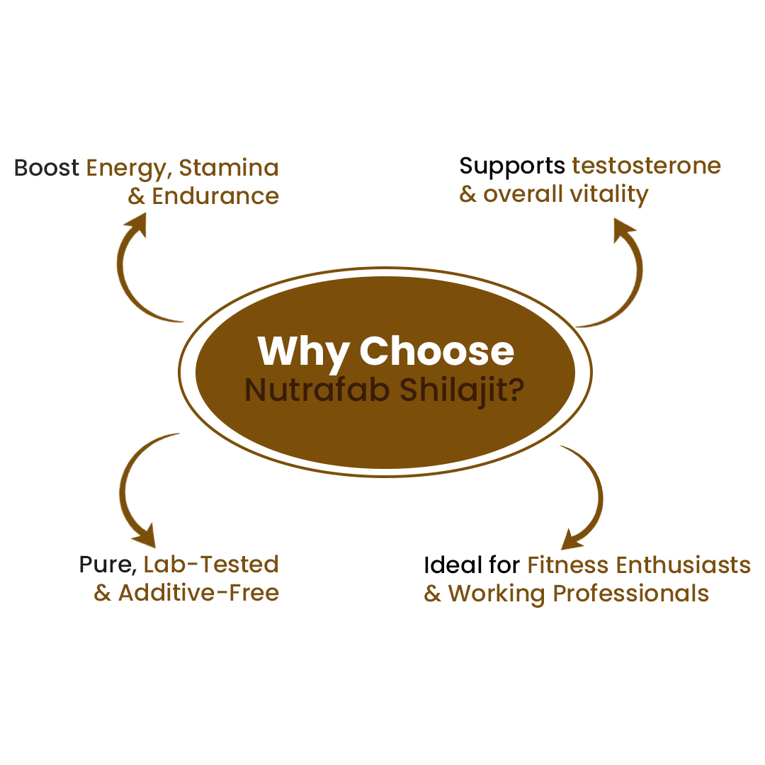 Nutrafab Pure Himalayan Shilajit – Power, Performance & Vitality