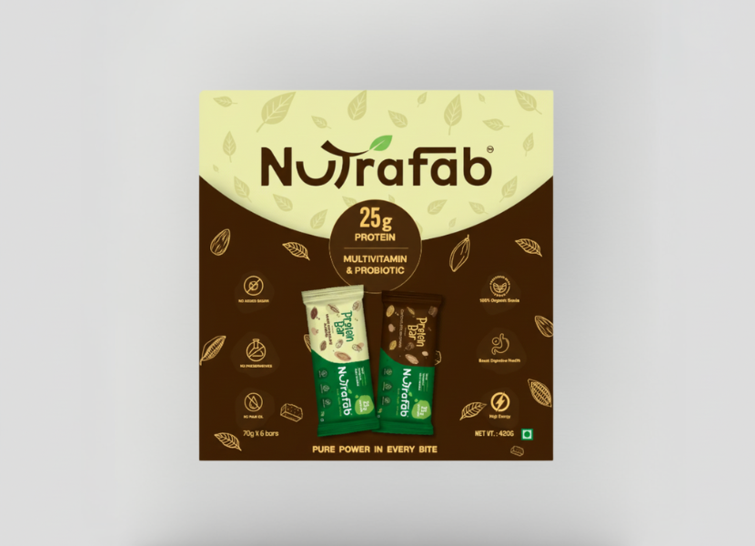Nutrafab pack 0f 6 assorted protein bars