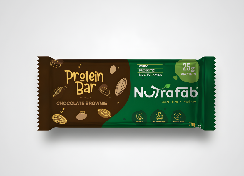 Nutrafab Dark Chocolate Brownie Protein Bar – Indulgence Meets Performance