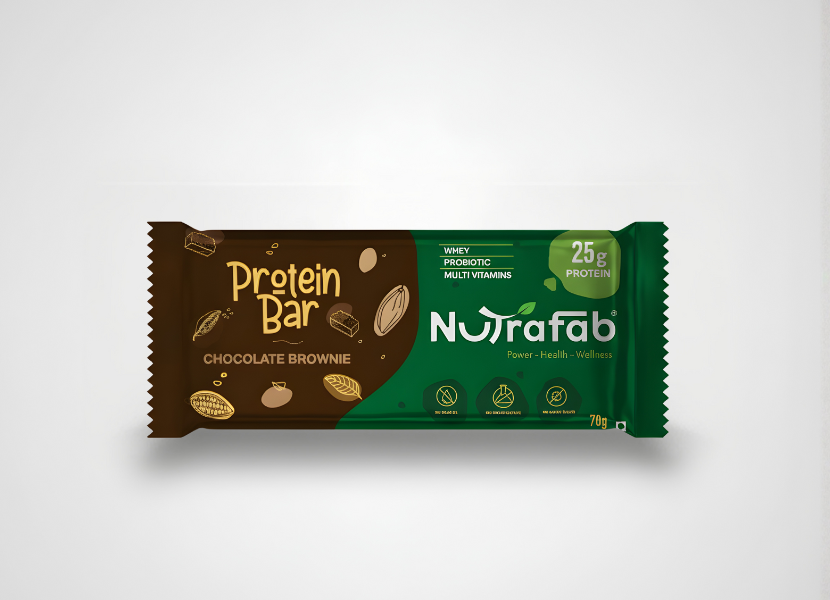 Nutrafab Dark Chocolate Brownie Protein Bar – Indulgence Meets Performance